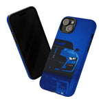 Blue Mustang Art Phone Case, GT500 American Muscle Car Tough Cover for Men