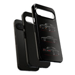 Black GNX Phone Case, Three-View Muscle Car Vector Tough Cover