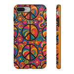 Peace Love Rainbow Spiral Art Tough Phone Case