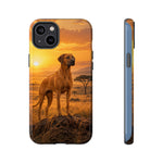 Rhodesian Ridgeback African Savanna Art Tough Phone Case