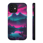 2 Rounds Canada Retina Artwork Vaporwave Phone Case – Landscape Aesthetic