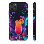 Neon Cocktail Phone Case | Retro 80s Tropical Drink Art