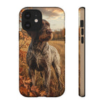 German Wirehaired Pointer Autumn Art Tough Phone Case