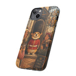Corgi Royal Guard phone case | Cute British corgi soldier illustration