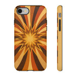 Gold Starburst 70s Retro Art Tough Phone Case