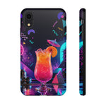 Neon Cocktail Phone Case | Retro 80s Tropical Drink Art