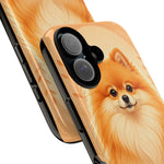 Pomeranian Tiny Fox Fluffy Art Tough Phone Case