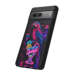 Neon Parrot Cocktails phone case | Tough Cases