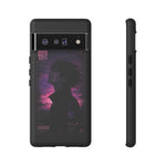 Melancholy Data Poster Phone Case, Glitch Anime Sky Tough Cover
