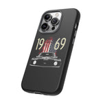 1969 Camaro SS American Flag Tough Phone Case Cover Gift Art