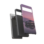 Sunset Skyline GT-R R32 phone case | car reflection, purple dusk