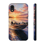 Sunset Bass Fishing Boat phone case | Tough Cover