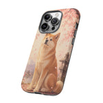 Akita Cherry Blossom Phone Case Sakura Dog Lover Gift
