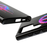 Glitch Peace Sign Phone Case, RGB Melt Digital Art Tough Cover, Gift
