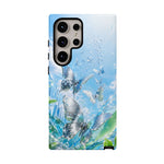 Silver Butterflies Tough Case | Blue Sky Water Droplets Phone Cover