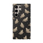 Vintage Ghost Pattern phone case | Halloween spooky stars design