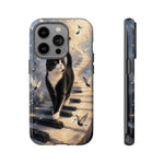Piano Cat walking on keys Tough Case | Phone cover, musical cat art