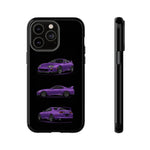 MK4 Supra Phone Case Purple, Three-View Vector Cover