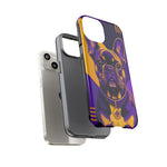 French Bulldog Pop-Art Portrait Tough Phone Case - Purple Gold