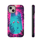 Neon Flamingo Pool Vaporwave Art Tough Phone Case