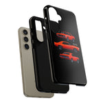 1969 Camaro SS Orange Triple View Muscle Car Tough Phone Case