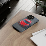 Red C8 Z06 Track Wing Tough Phone Case Cover Gift Art