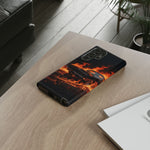 Black Charger Classic Muscle Flames Tough Phone Case Cover Gift