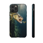 Walleye Jig Strike Phone Case Freshwater Fishing Gift for Anglers