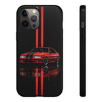 Fox Body Mustang Phone Case, Red 87 Muscle Car Stripe Studio Cover