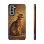 Abyssinian Warm Ticked Portrait Art Tough Phone Case