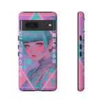 Neon Cyber Geisha phone case | Tough Case