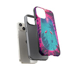 Neon Flamingo Pool Vaporwave Art Tough Phone Case