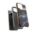 Skyline GT-R R34 White Nurburgring Speed Art Tough Phone Case