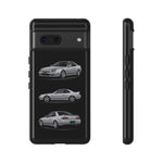Silver Prelude Sports Coupe Tough Phone Case for JDM Fans