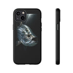 Tarpon Fishing Phone Case, Saltwater Portrait Black Cover, Gift
