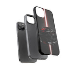 Camaro ZL1 Phone Case, Black Red Racing Stripe Studio Cover, Gift