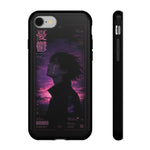 Melancholy Data Poster Phone Case, Glitch Anime Sky Tough Cover