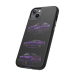 Purple R33 Skyline GTR JDM Sports Car Phone Case Tough Multi View