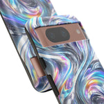 Chrome Metallic Swirl  Art Tough Phone Case
