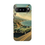 Vintage Olds 442 Convertible Coastal Drive phone case