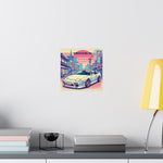 180SX JDM Poster Vaporwave Tokyo Sunset Retro Japanese Street Art
