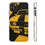 Z28 Yellow Camaro Retro Poster Tough Phone Case