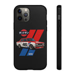 VintageDatsun 510 Racing Stripe JDM Tough Phone Case Cover Gift