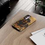 Rottweiler with Daisy Crown phone case | Tough Cases