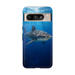 Tiger Shark Phone Case, Dappled Blue Water Tough Cover