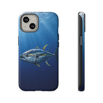 Yellowfin Tuna Phone Case, Deep Blue Water Tough Cover, Gift