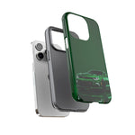 Racing Green Camaro Phone Case, Sports Muscle Car Tough Cover