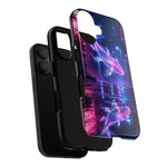 Neon Koi Reflection Vaporwave phone case | Tough Cover
