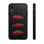 Red 370Z Sports Coupe Tough Phone Case for JDM Enthusiasts