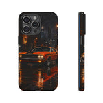 Challenger RT Phone Case, Rainy City Night Muscle Car Tough Cover